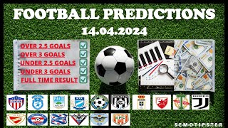 Football Predictions Today (14.04.2024)|Today Match Prediction|Football Betting Tips|Soccer Betting