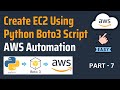 Create EC2 in AWS with Python Boto3 & Lambda | AWS Boto3 Automation with Python [FULL COURSE]