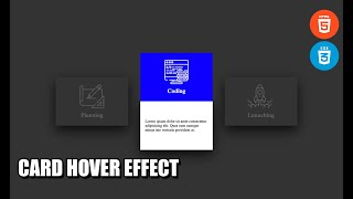 Card Hover Effect | CSS Tutorial | How to make Hover Effects?