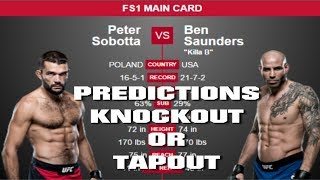 UFC Fight Night 109: Peter Sobotta vs Ben Saunders Predictions | UFC Stockholm 2017