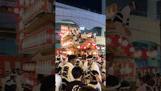 灯入れ曳行 並松町 令和5年 岸和田だんじり祭り 夜も迫力  岸和田だんじり祭 岸和田駅前 2023/09/16 曳行 Danjiri Matsuri Danjiri Festival #shorts