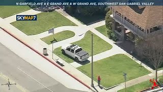 FULL CHASE: Authorities chase truck on surface streets in San Gabriel Valley