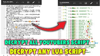 Decrypt Lua Script | Lua Dec Tool | How To Decrypt Lua Script | Lua Script Decrypt Kase Kare |