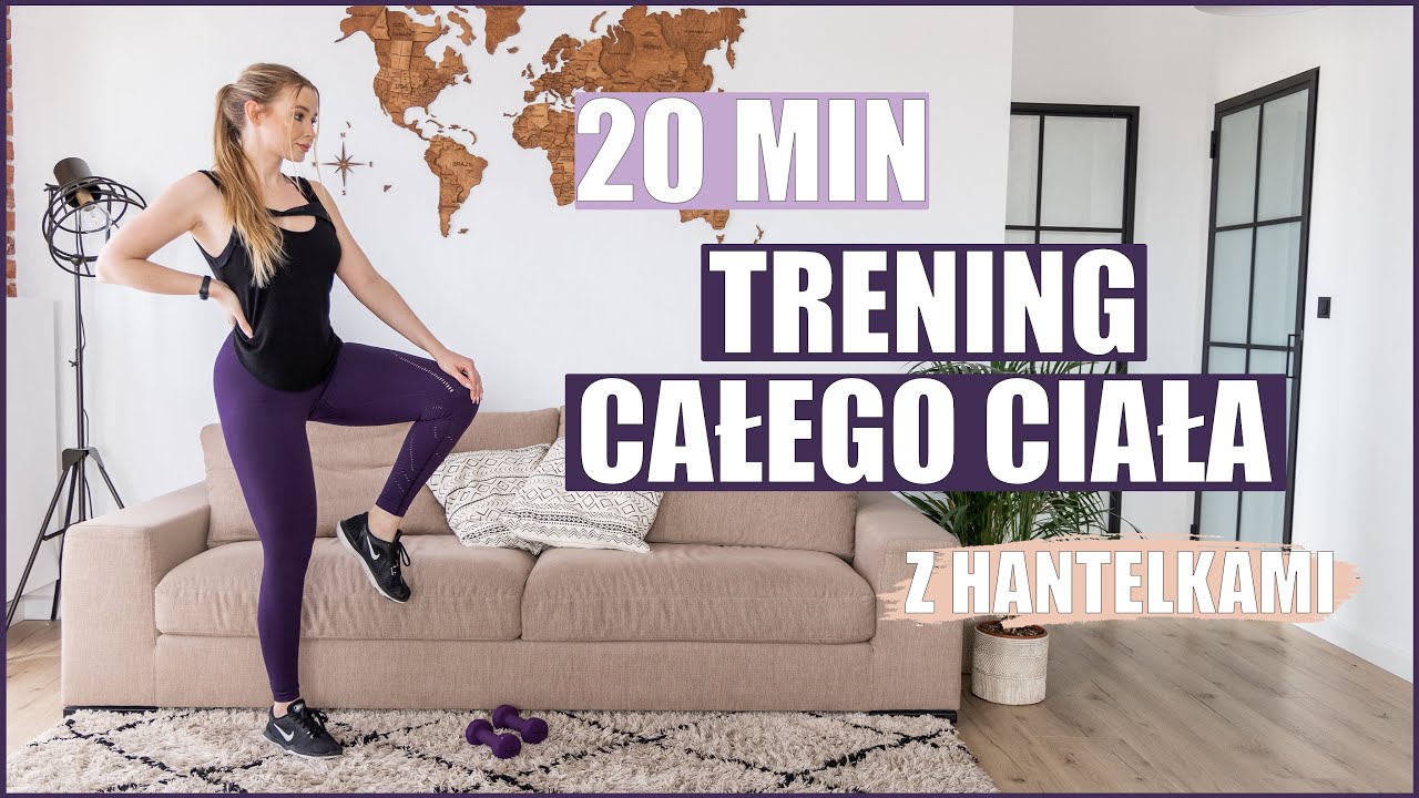 20 MINUTOWY TRENING CAŁEGO CIAŁA Z HANTELKAMI - YouTube