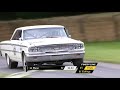 mighty v8 ford galaxie rumbles up the goodwood hill