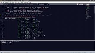Morse Code Encoder Decoder | Python