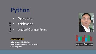 10 Python Operators Arithmetic Logical Comparison