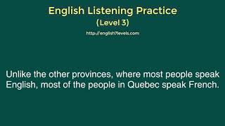 English Listening Practice Level 3