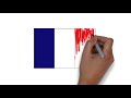 how to draw france flag