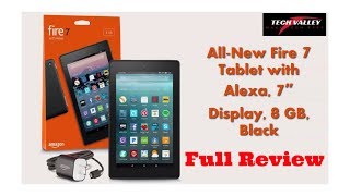 Amazon $49.99 All-New Fire 7 Tablet with Alexa, 7" Display, 8 GB, Black Review (2017) - HD Video