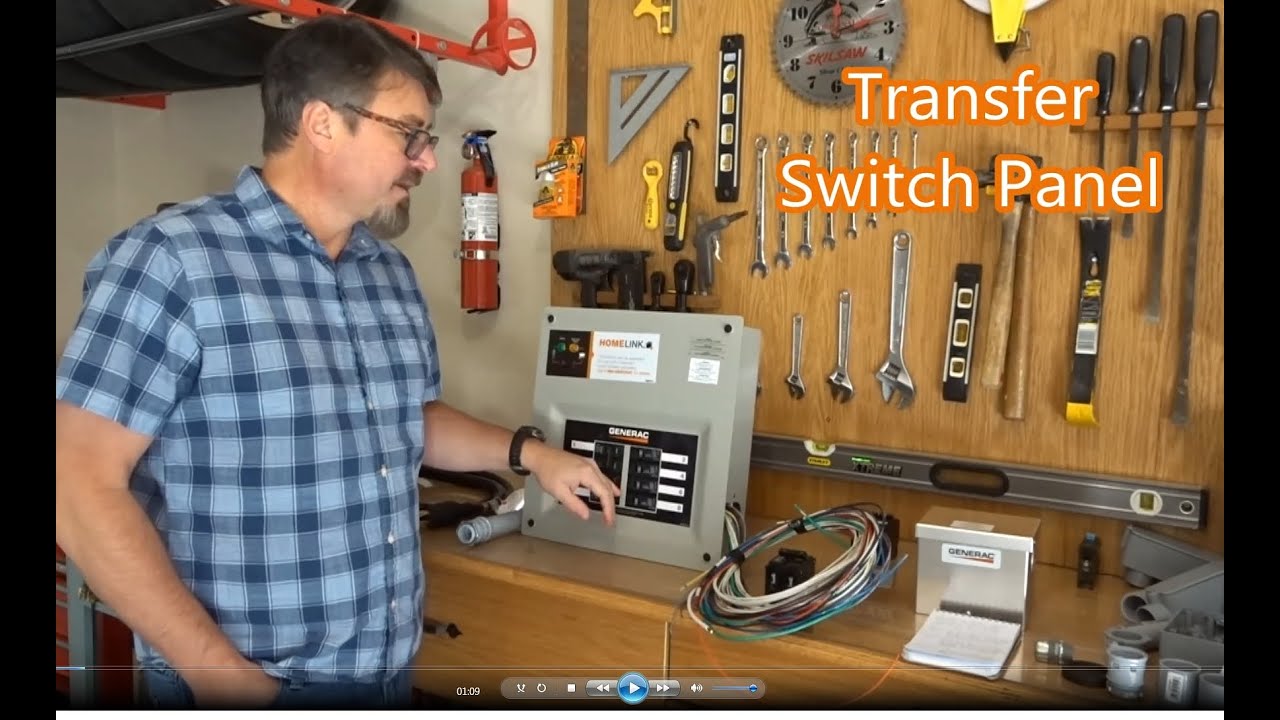 How To Install A Generac Generator Transfer Switch - YouTube