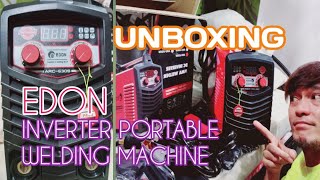 UNBOXING BRAND NEW EDON INVERTER PORTABLE WELDING MACHINE