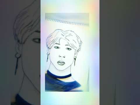 How To Draw Jimin _ BTS Jimin Drawing Tutorial. BTS Jimin Drawing ...