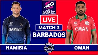 T20 World Cup Live: Oman vs Namibia Live Scores | OMN vs NAM Live Scores & Commentary