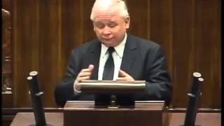 ▶ J Kaczyński do Tuska   Jesteście partią oszustów i złodziei!!!   YouTube 360p