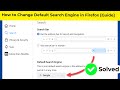 How to Change Default Search Engine in Firefox [Guide]