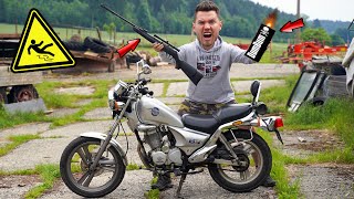 Wie stabil ist ein Motorrad? - Experiment