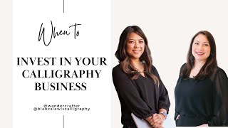 When to Invest in Your Calligraphy Business | Double Your Revenue With a Mentor