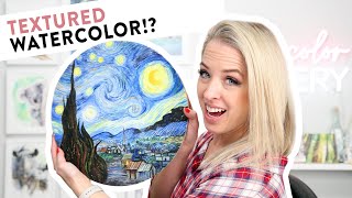 How I painted Van Gogh's Starry Night in WATERCOLOR!