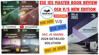 ESE IES MASTER BOOK REVIEW| ESE TOPICWISE IES MASTER BOOK SOLUTION|SSC JE MAINS SOLUTION IES MASTER