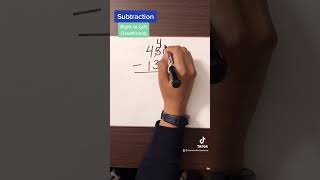 Subtraction (traditional method) #mathlesson #teachersofyoutube #subtraction #math