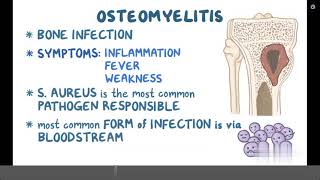 Osteomyelitis - Causes, Symptoms, Diagnosis & Treatment (Pathology)