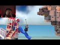 Markiplier falls from the very end of Getting Over It