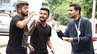 Drinking Pee / URINE Prank In India - Baap Of Bakchod - Raj & Sid
