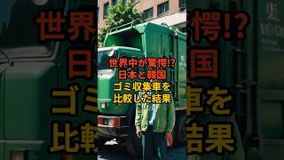 日本と韓国のゴミ収集車の違い　#雑学 #日本 #日本文化 #海外の反応 #外国の反応 #外国人の反応 #日韓