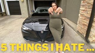 5 Things I Hate About My Alfa Romeo Giulia !!!
