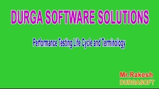 Performance Testing Life Cycle and Terminology