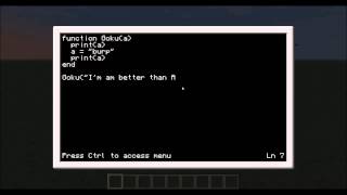 Computer craft Tutorial 3 Basic Functions