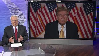 Former President Donald Trump talks to KDKA-TV's Jon Delano in an exclusive interview