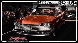 SOLD! 1959 Plymouth Sport Fury - BARRETT-JACKSON x HOOVIES GARAGE 2023 LAS VEGAS