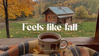 a dreamy autumn morning that feels like fall ☕️🤍🍂 romanticize your quiet life with guitar music 🎵