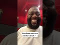 Rick Ross reacts to Drake diss track