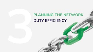 Planning the bus network: Duty efficiency | Schedules efficiency