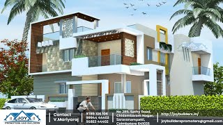 3.5 சென்ட்டில் அழகான 2BHK வீடு | West Facing House with Car Parking - Walkthrough Interior Design