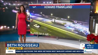 Crash blocks lanes on Howard Frankland Bridge