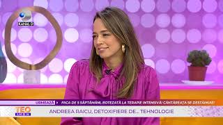 Teo Show (21.02.2022) - Energie intr-un pahar! Andreea Raicu, detoxifiere de... tehnologie!