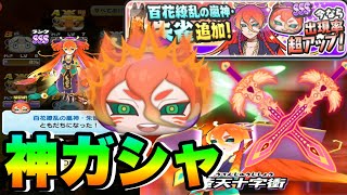 【朱雀追加ガシャ】ランクSSS百花繚乱の嵐神・朱雀が追加ガシャに登場!! イベントでは最強の特殊能力持ち!!  このチャンスにGETしよう!!  妖怪ウォッチぷにぷに  Yo-kai Watch