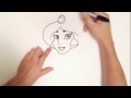 how to draw jasmine aladdin step by step