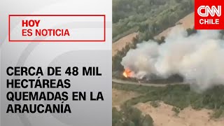 Continúan los incendios forestales en La Araucanía