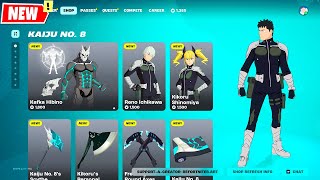 Fortnite x Kaiju No.8 Skins, Emotes \u0026 All Cosmetics Item Shop