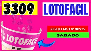 Lotofácil 3309 - Resultado Lotofacil Concurso 3309