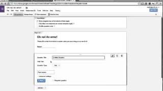 Embedding Google Forms on a 404/500 Page