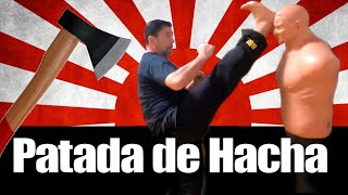 Patada de Hacha Paso a Paso - Patada Descendente #karate #taekwondo #artesmarciales #karatedo