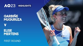 Garbiñe Muguruza v Elise Mertens Highlights | Australian Open 2023 First Round
