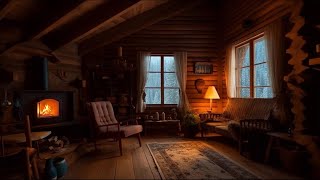 Cozy ambience with rain on window & Fireplace Sounds for Sleeping, Reading, & Relaxation