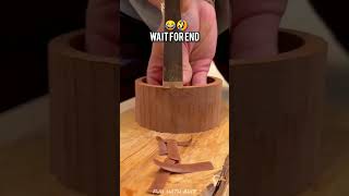 दो बज रहे हैं😂 ~mini toy - woodworking art skill / wood hand crafts / #shorts